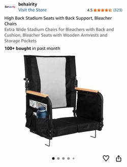 Behairity High Back Stadium Bleacher Chair