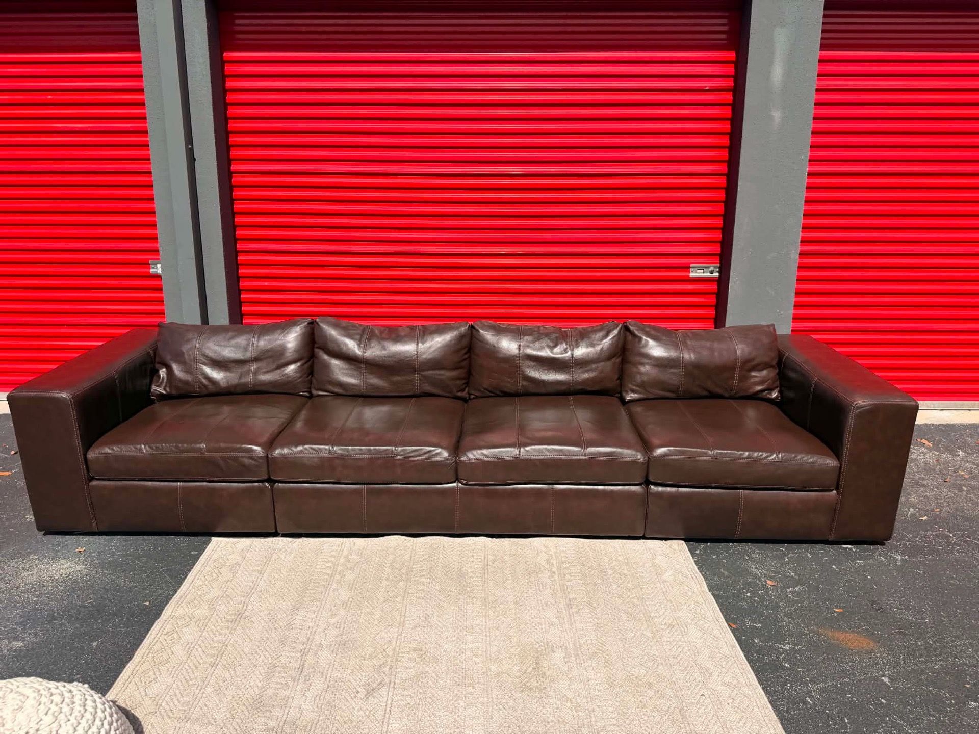 Genuine leather Bernhardt stunning couch