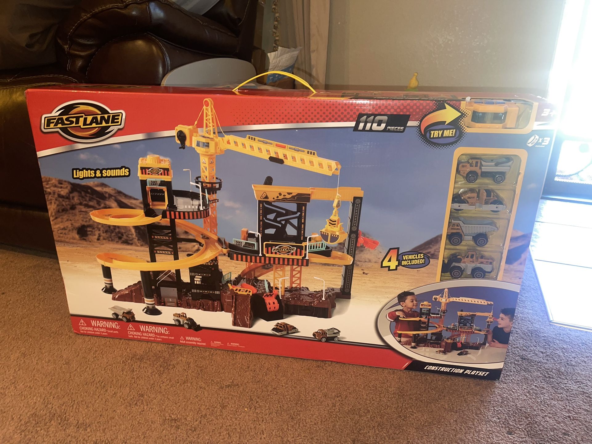 FASTLANE 110 Pieces Construction Playset - New