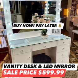 Vanity Desk & Mirror 