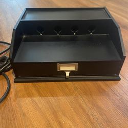 POTTERY BARN Black Charging Station Valet