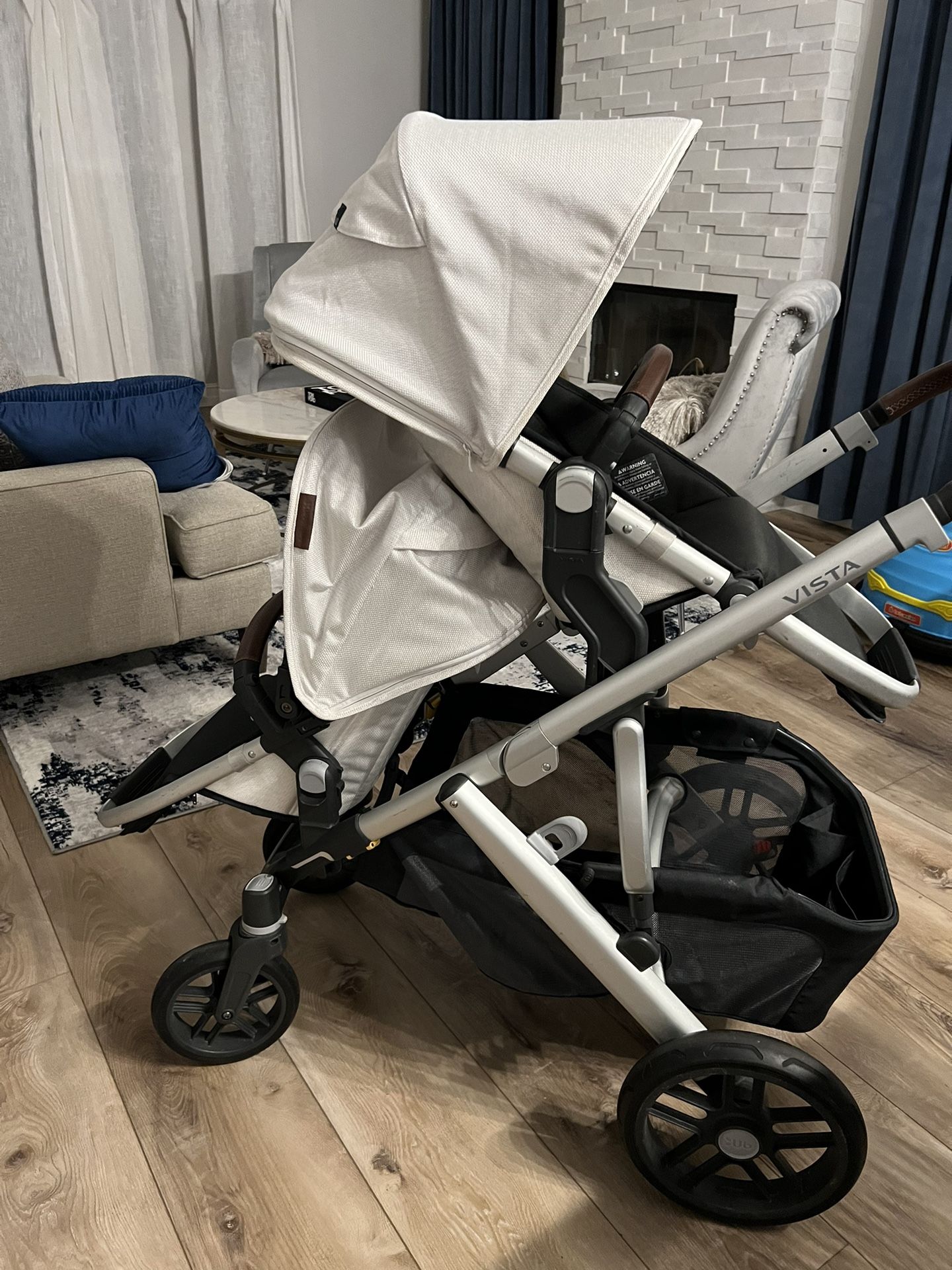Uppababy Vista V2 Double Stroller In Bryce White