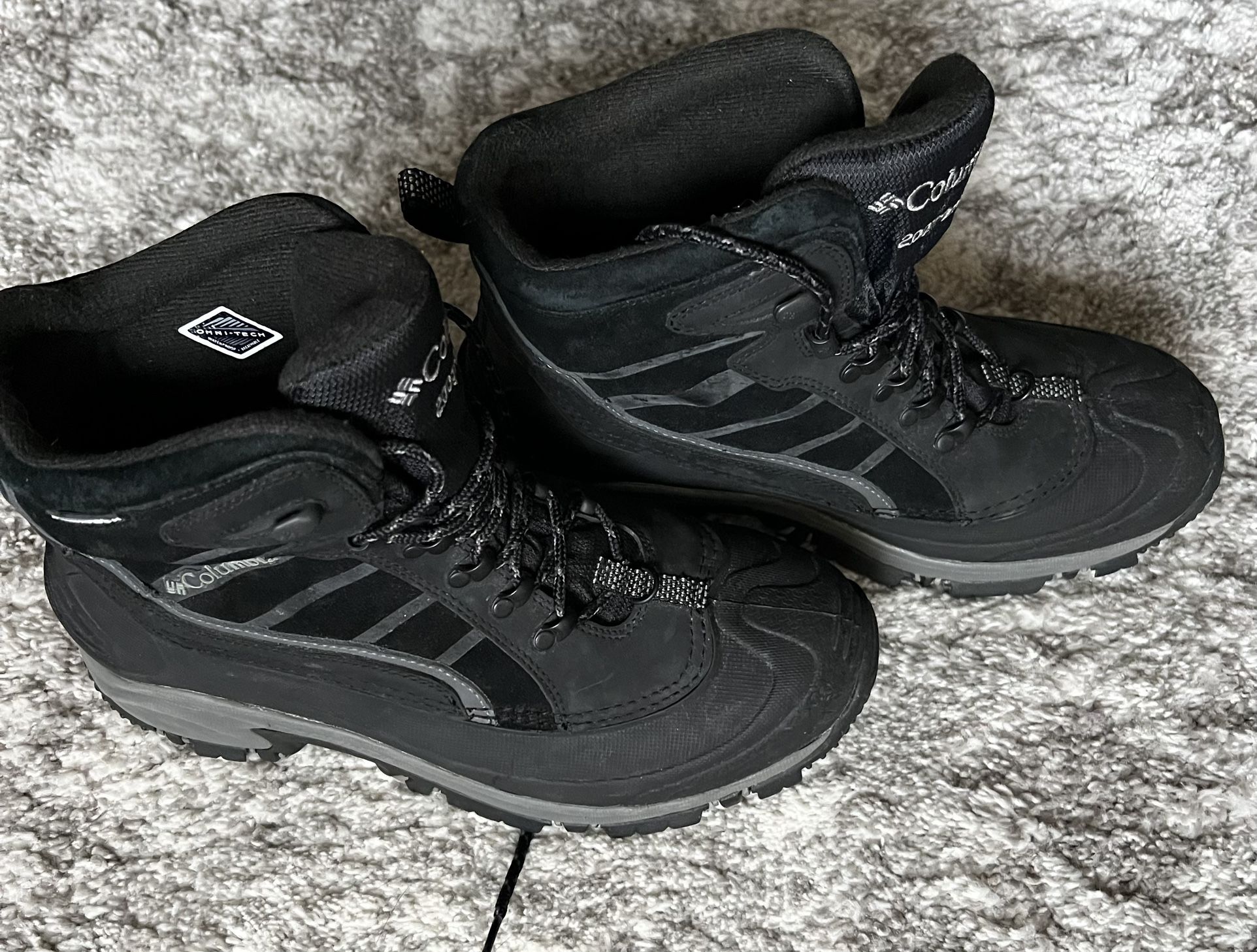 Columbia OMNI TECH 200GM Men\'s Black and Gray Waterproof Hiking Boots Columbia Liftop III Omni-Heat Insulated Boot – 2BigFeet main image 3