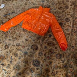 Large Cropped Orange Puffer