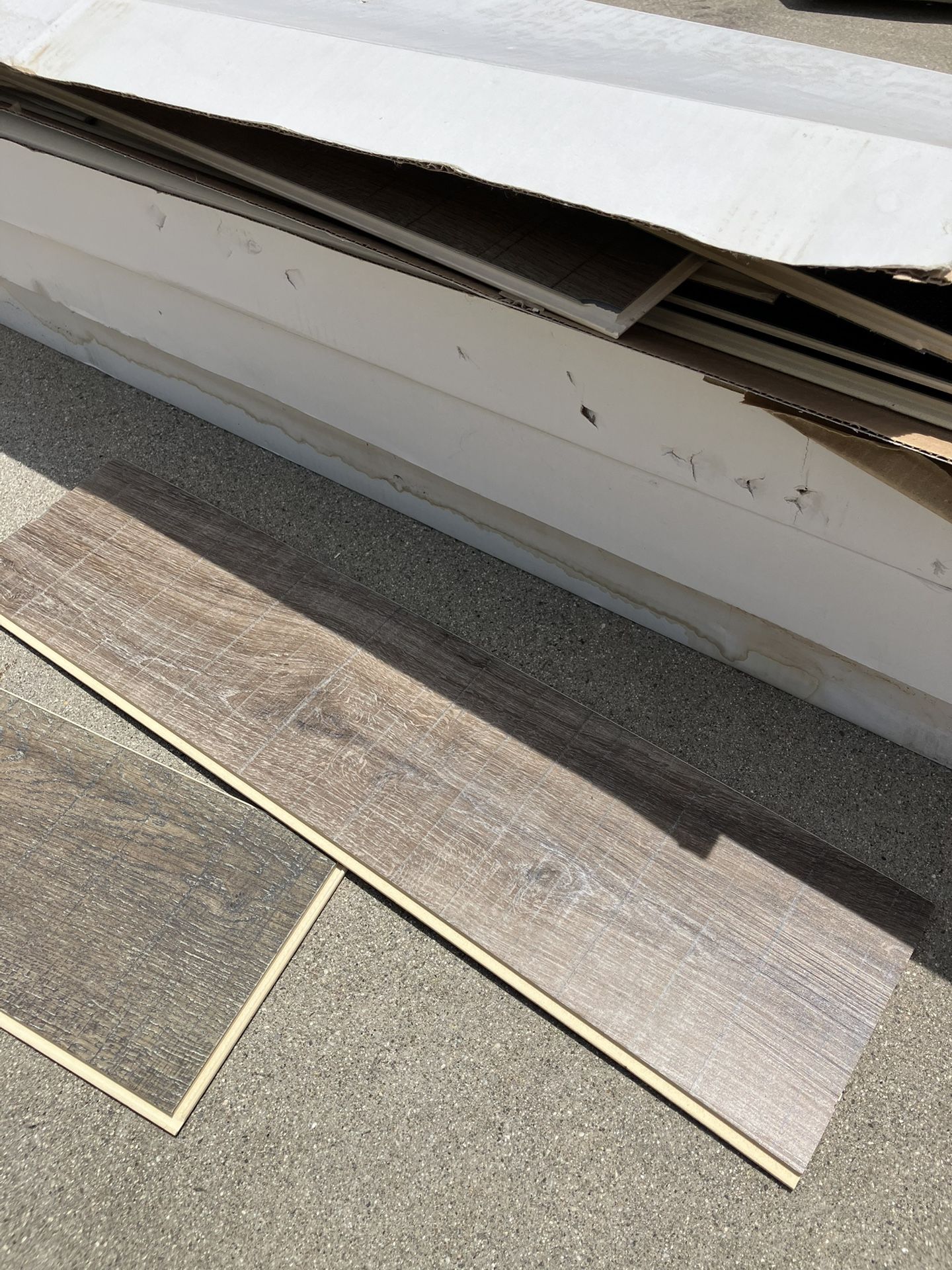 3 Boxes of Vinyl Flooring Wood Grain Brand New