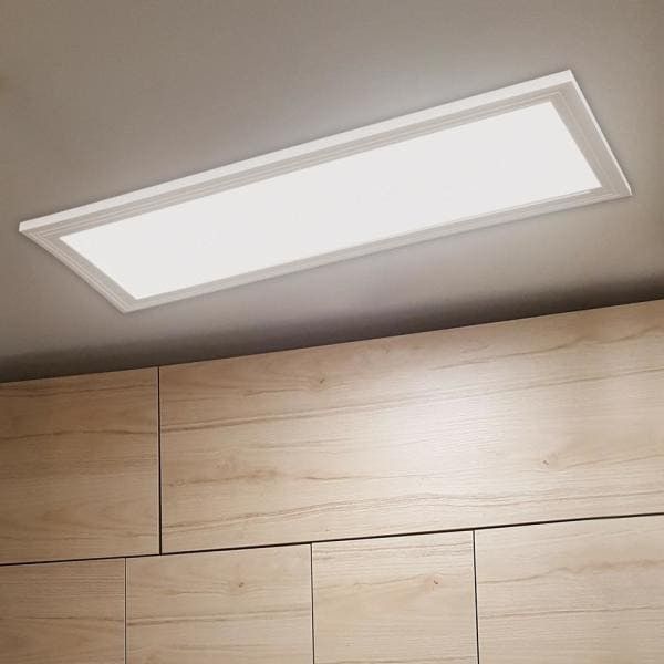 1 ft. x 4 ft. 50-Watt4000 Lumens Dimmable White Integrated LED Edge-Lit Flat Panel Flush Mount Light Color Changing CCT 1 ft. x 4 ft. 50-Watt4000 Lumens Dimmable White Integrated LED Edge-Lit Flat Panel Flush Mount Light Color Changing CCT