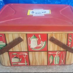 Vtg Metal Bread Box
DECOWARE Mid Century