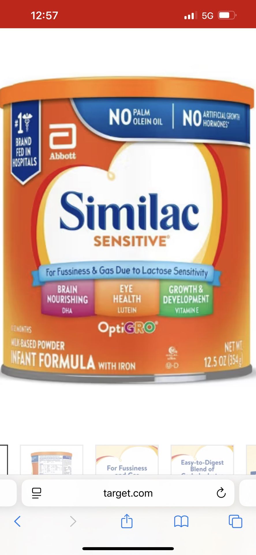 Similac Sensitive Formula