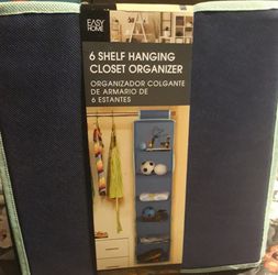 6 shelf hanging closet organizer