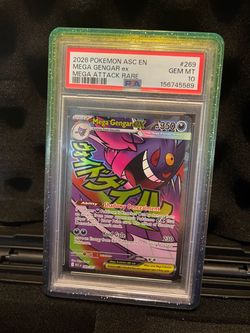 Mega Charizard X EX TAG 10, Giratina JP PSA 10, Mega Gengar PSA 10