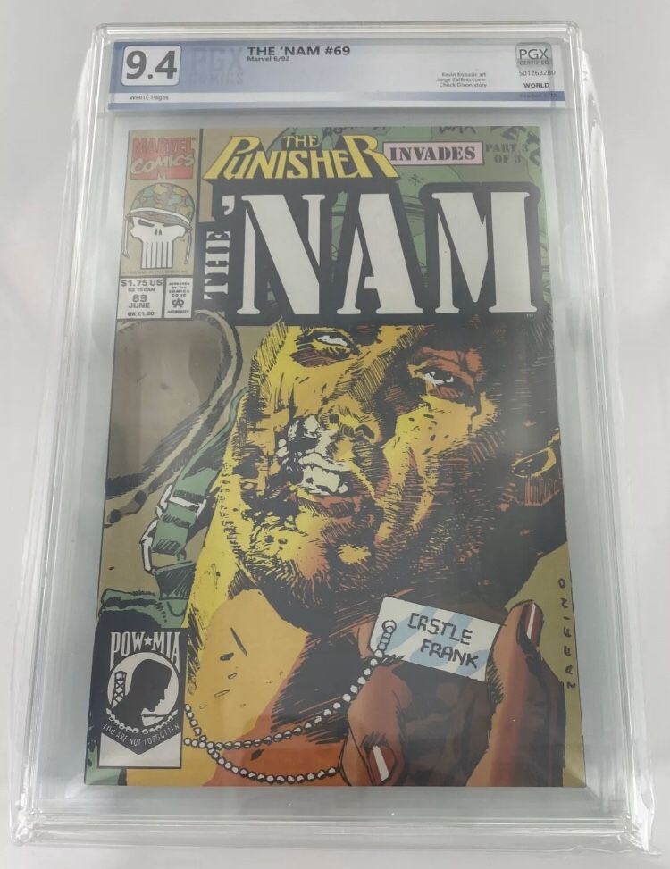 Marvel Comics PUNISHER The Nam issue #69 Comic Book PGX 9.4 Graded !!!