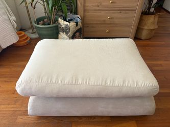 Large Upholstered Ottoman Footstool