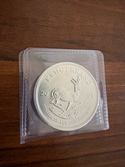 2021 South African Krugerrand 1oz Fine Silver Coin