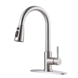 Single-Handle Pull-Down Sprayer Kitchen Faucet : $70.71