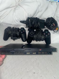 PS2 Slim with controllers