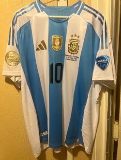 Messi Argentina 2024 Home Jersey (size XL) With Copa America Final Patches