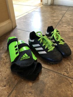 Soccer Cleats, Adidas With Shin Guards