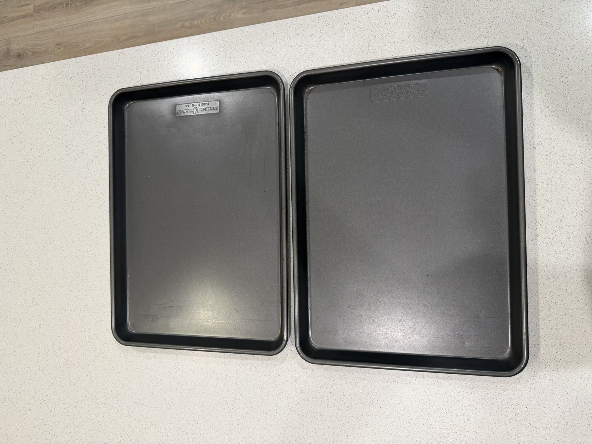 Set Of 2 Nordic Ware Bake Half Trays