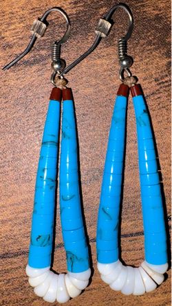 Heishi loop earrings (also known as "jacla" style)