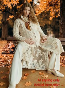 Maternity Merino Wool Cable Aran Cardigan With Zipper