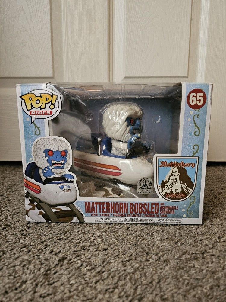 Funko Pop! Disney Parks Authentic Original Exclusive, Matterhorn Bobsleds! Matterhorn Bobsled And Abominable Snowman!