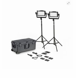 Litepanels Astra 3X LED studio lights (film industry standard).