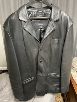 Men Leather Coat (large) Make Offer