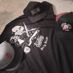 Sullen Art Co Lot - 3 Hats + Shirt - Snapbacks Trucker Skull