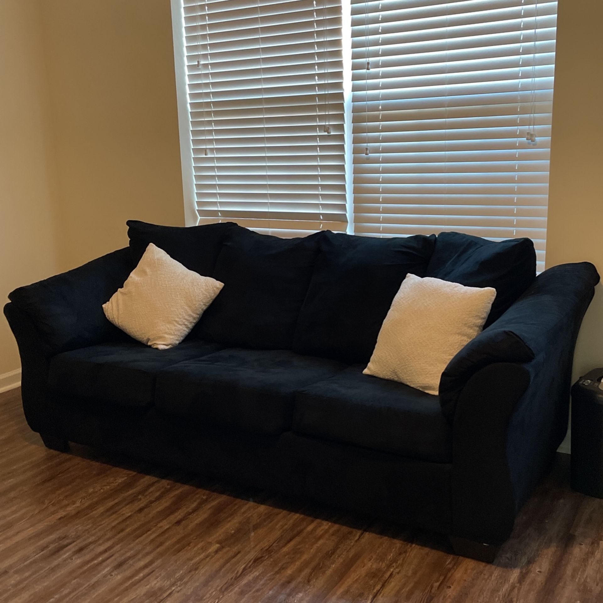 Raymour & Flanigan Black Sofa
