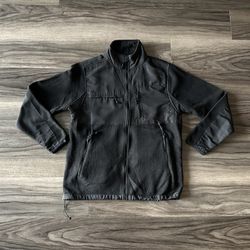 Men’s Polo Assn. Fleece Full Zip Jacket in Black