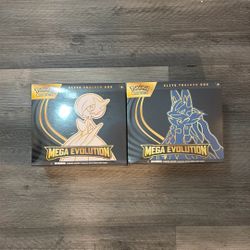 Pokémon TCG Mega Evolution Gardevoir  AND Lucario Elite Trainer Boxes ETB - NEW