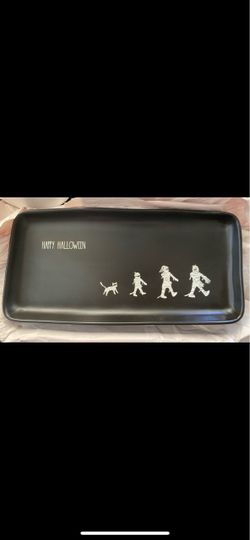 Rae Dunn Happy Halloween tray