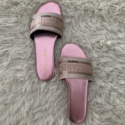 pink dior sandal slides