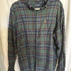 Men’s Plaid Shirt, Button Up, Size XL, Great Condition