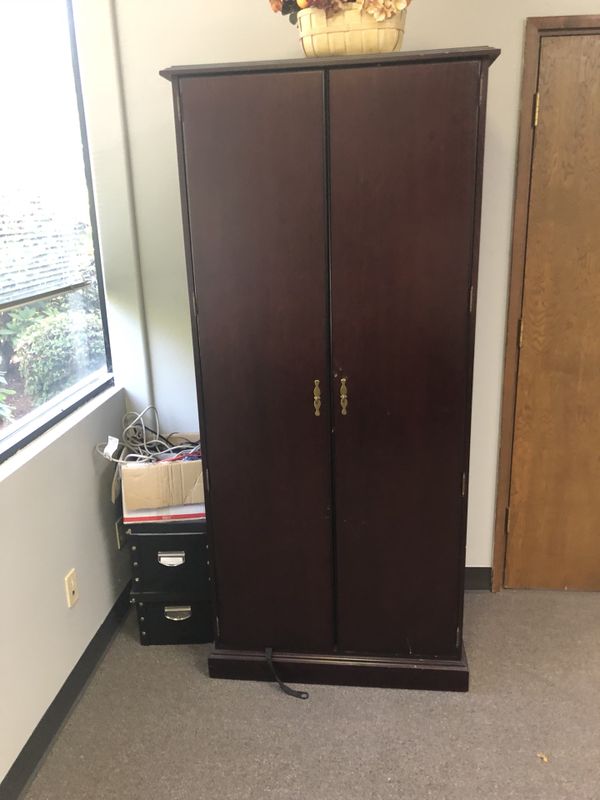 Cherry Wood Office Closet For In Kent Wa Offerup