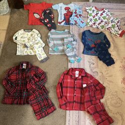 Boys Size 5 Pajamas Short Sleeves & Long Sleeves $3.00  Each 