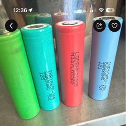 18650 High Capacity Rechargeable Batteries