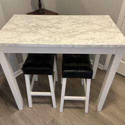 Table with Two Stools