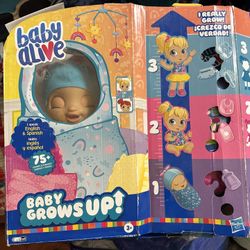 New Hasbro Baby Alive Baby Grows Up doll Happy