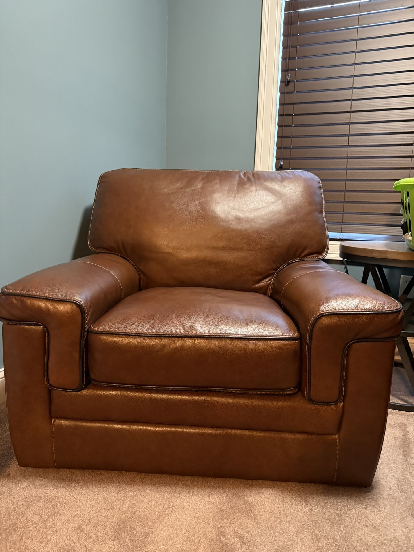Leather Spinning Chair