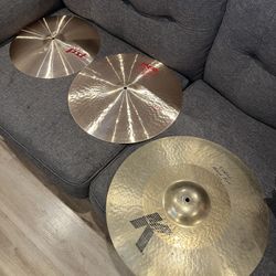 3 Cymbals For Sale. 