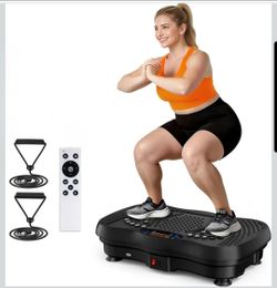 Vibration Plate Exercise Machine Lymphatic Drainage Fitness Platform 130 Levels Bluetooth