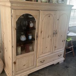 Solid Wood Entertainment Center 