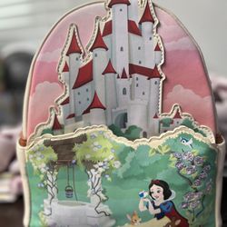 Disney Loungefly Snow White Castle Mini Backpack 
