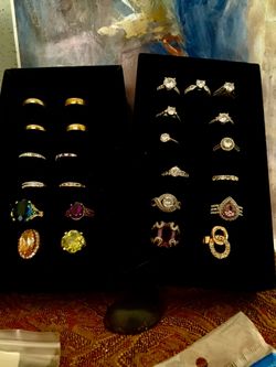 CZ, Gold Filled, Rings. Earrings