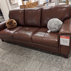 88” Leather Sofa