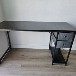 Black Office / Computer Desk w/ Drawers 