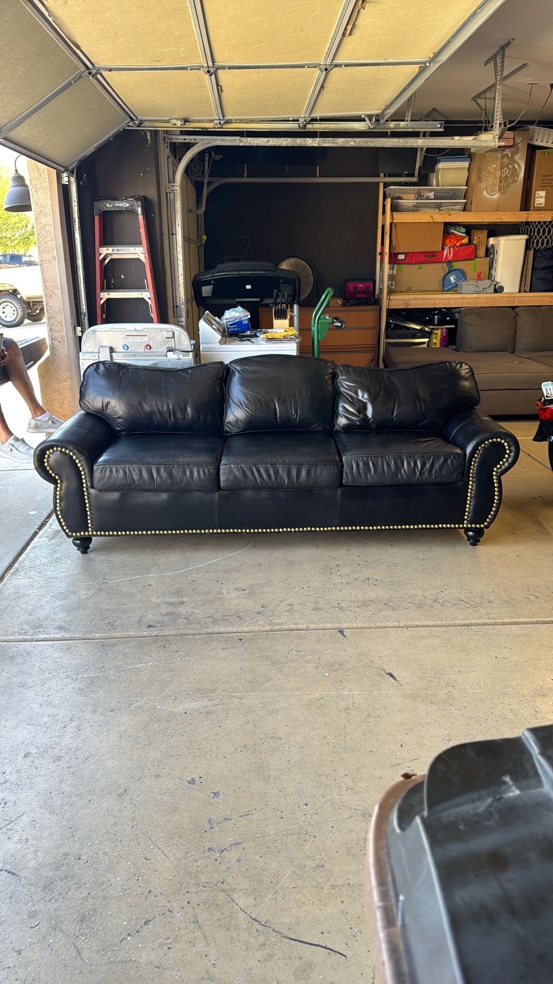 Free Black Leather Couch