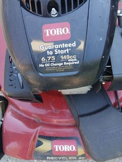Toro 22 inch lawnmower  self propelled