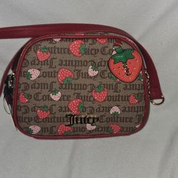 Juicy Strawberry Brown Purse